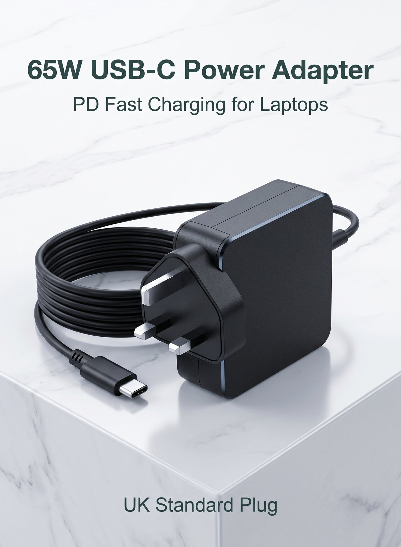 65W Laptop Charger, USB C Laptop Charger Compatible Compatible with Lenovo ThinkPad Yoga Chromebook IdeaPad Fast Charging Power Compatible with HP, Asus, Acer and More Type C Devices