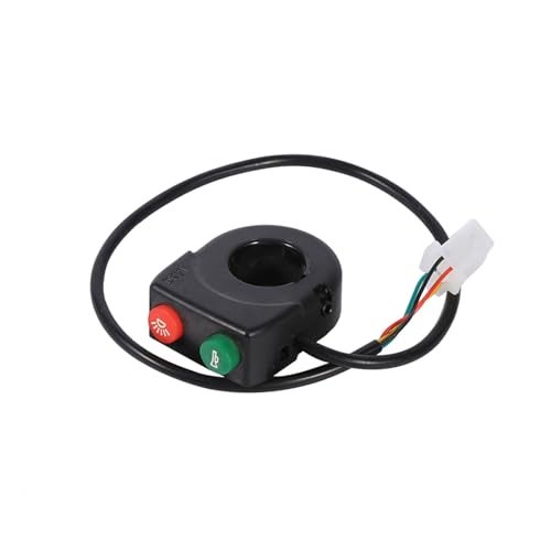 EVGATSAUTO Auto Headlight Switch,12V Hamdlebar Button Switch Light On-Off Button Handlebar Switchs for Motorcycle Scooter Handlebar Turn Switchs Motorcycle Horn Button - Image 2