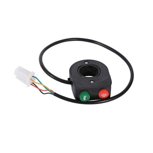 EVGATSAUTO Auto Headlight Switch,12V Hamdlebar Button Switch Light On-Off Button Handlebar Switchs for Motorcycle Scooter Handlebar Turn Switchs Motorcycle Horn Button - Image 5
