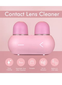 Contact Lens Cleaning Machine, Portable Ultrasonic Electric Care Box, Cute Appearance, Safe Material, No Damage to Lenses, Long Battery Life, Suitable for Home and Going Out (Pink) - pzsku/Z6A3C470580FA2DDDBE33Z/45/_/1698398865/cc880a3d-a540-457a-9935-f04c25f245f1