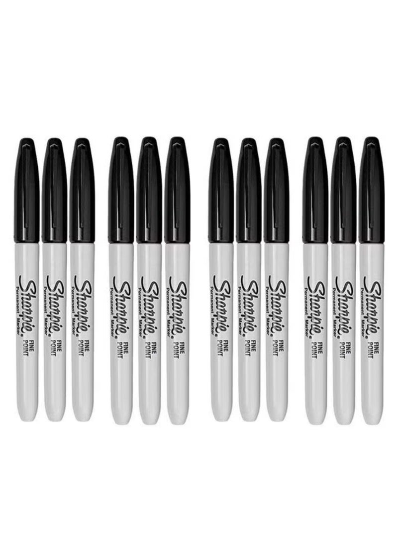 Sharpie 12-Piece Permanent Marker Black