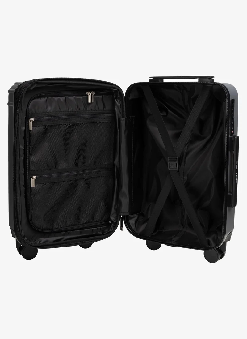 بوليس Police London Hardside Spinner Carry-On Trolley with Bold Urban Design, Hardside Travel Protection & Smooth Spinner Format – Gray