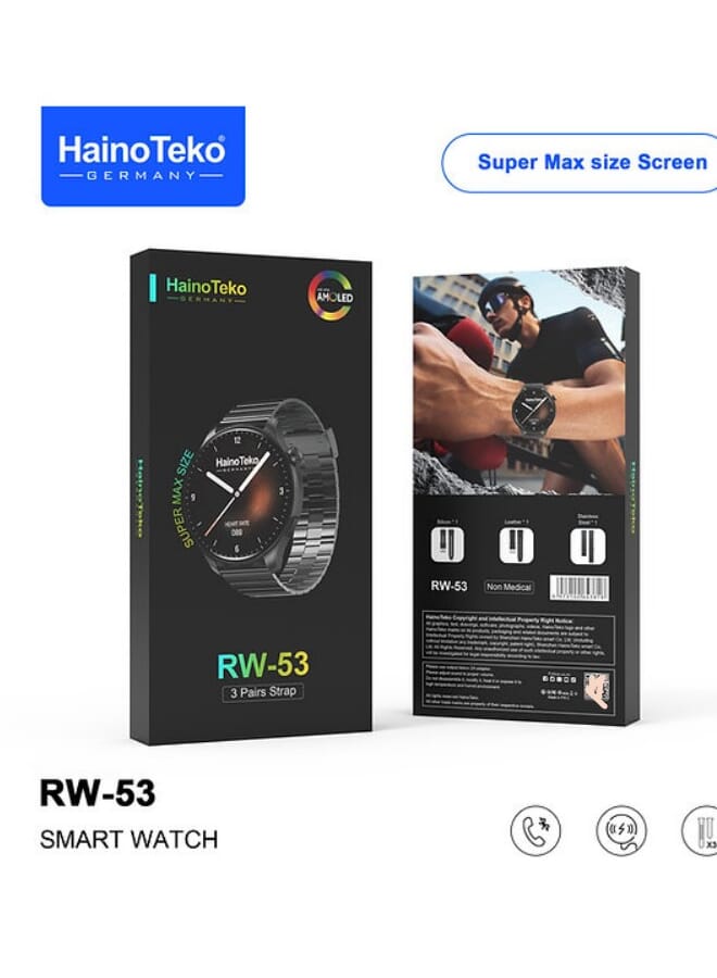 Haino Teko RW-53 Smartwatch With 3 Pairs Strap - Image 1