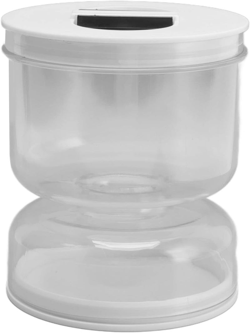 klarako Pickle Jar with Strainer Flip, Double Leak Proof Pickle and Olives Jar Container, Food Storage Container Flip Hourglass Jar, Pickle Flip Jar Dry and Wet Separation Cans Juice - Image 1