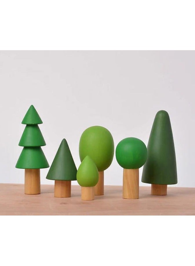 بيرتش آند باغز أشجار خشبية بأحجام مختلفة، أشجار خشبية طبيعية، أشجار صغيرة للديكور المنزلي والحرف اليدوية، إكسسوارات الحديقة، هدية إبداعية - Image 1