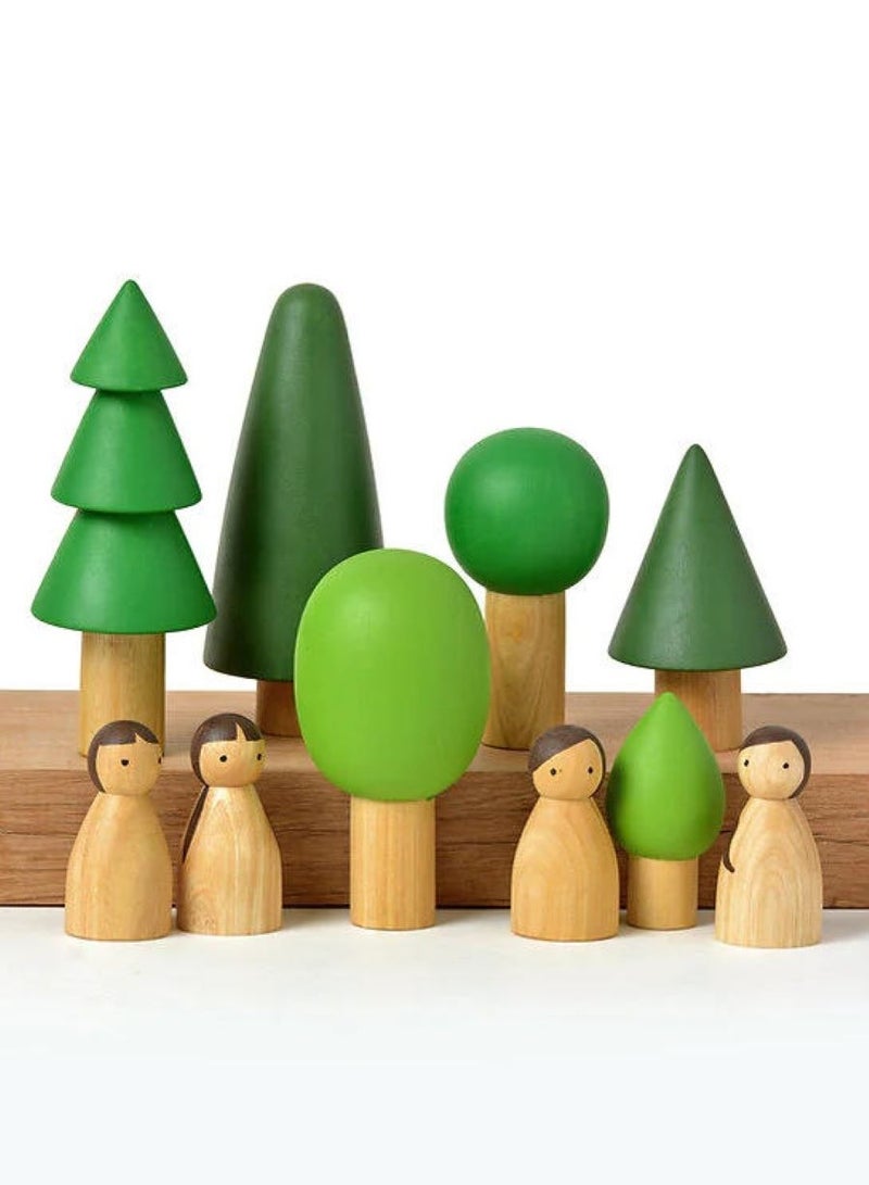 بيرتش آند باغز أشجار خشبية بأحجام مختلفة، أشجار خشبية طبيعية، أشجار صغيرة للديكور المنزلي والحرف اليدوية، إكسسوارات الحديقة، هدية إبداعية - Image 2