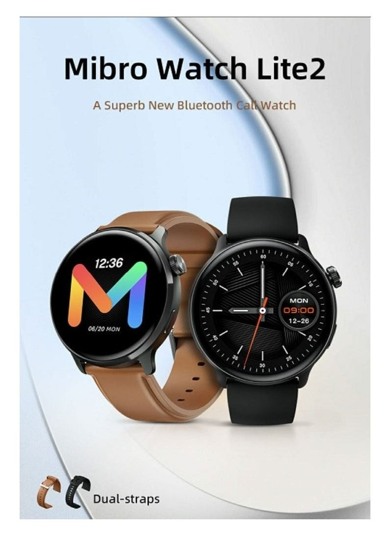 Mibro - Mibro Watch Lite 2, 1.3 inch, 60 Sports Modes HD Bluetooth calling Amoled HD display SpO2 Health monitoring Tarnish - Image 1