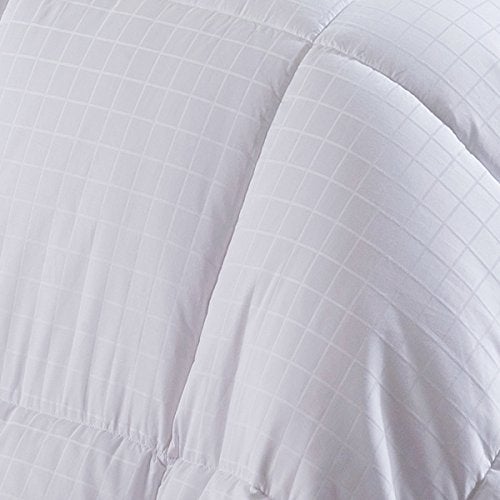 Royal Tradition Goose Down Comforter Medium Weight/Warmth (California King Size) 100-Percent Cotton Shell, Dobby Checkered Pattern, Standard Goose Down Fill, All Seasons Duvet Insert - Image 3