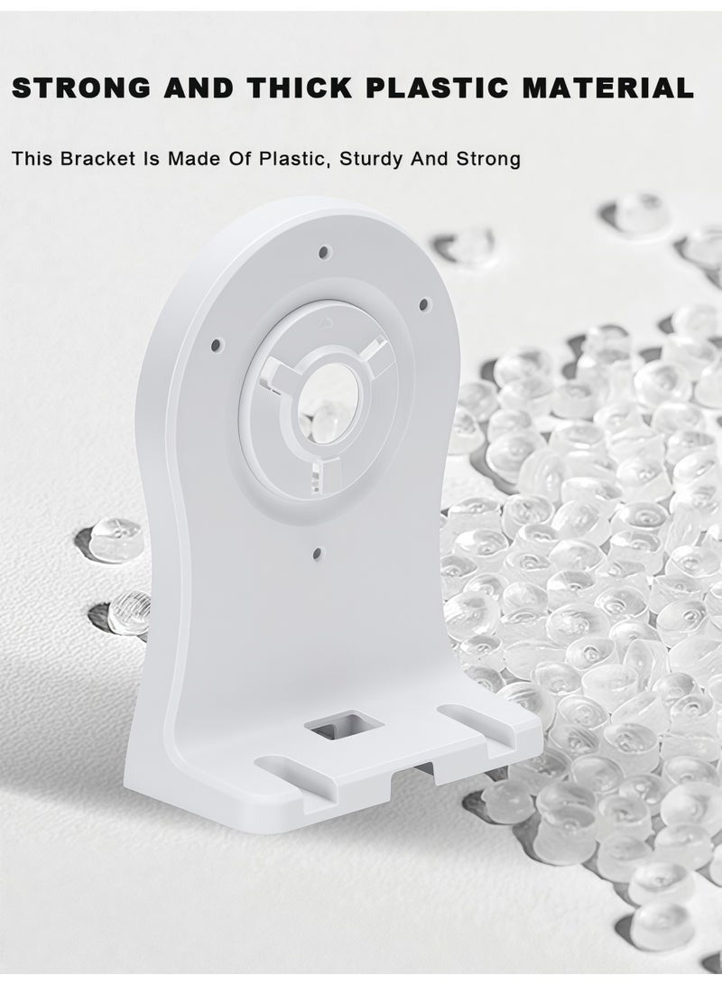 Closeli 1 Pack Security Camera Mount Bracket, No Drill Wall Mount for CCTV & IP Cameras, Wall Ceiling Corner Camera Holder, ABS Adjustable Base Stand, Compatible with EZVIZ C6 C4 Series, Indoor Home Security, Cable Management - Image 5