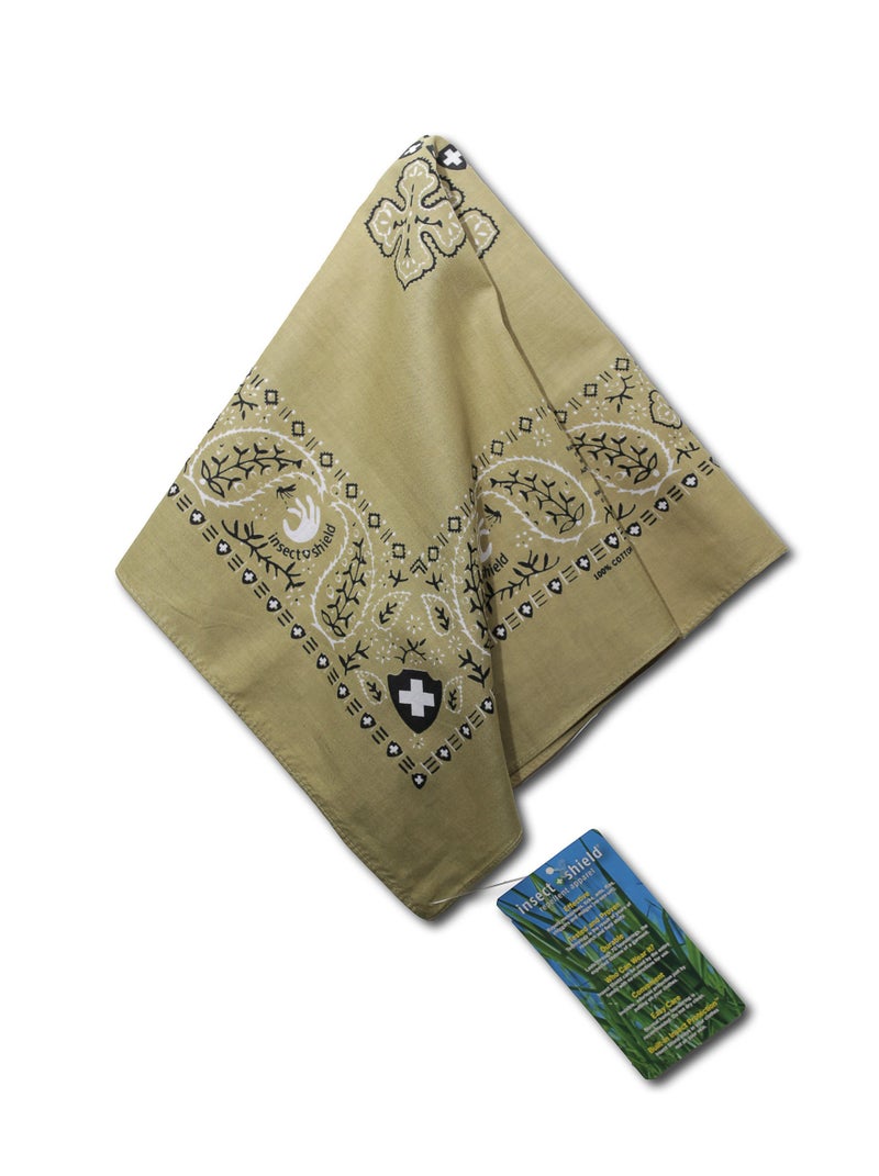Insect Shield Bug and Insect Repellant Bandana, Olive, One Size - Image 2