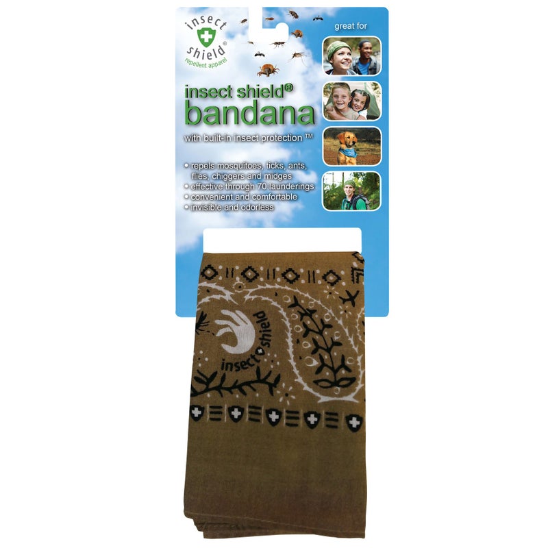 Insect Shield Bug and Insect Repellant Bandana, Olive, One Size - Image 1