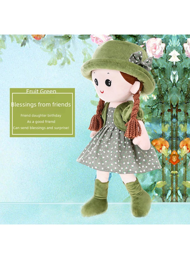 Realistic Fabric Dolls Plush Toys Girls Small Dolls Children's Birthday Gifts Hugging Sleeping-Color:Xin'er Watermelon Red-Height:60cm - Image 5