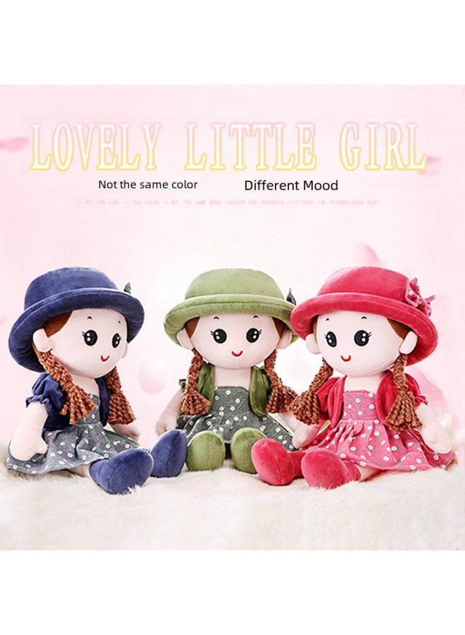 Realistic Fabric Dolls Plush Toys Girls Small Dolls Children's Birthday Gifts Hugging Sleeping-Color:Xin'er Watermelon Red-Height:60cm - Image 3
