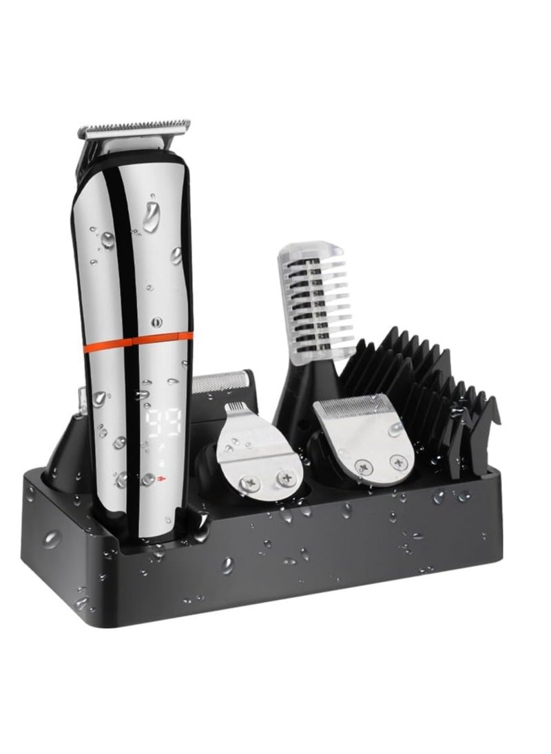 Bukela 6-in-1 Hair Trimmer & Foil Shaver Set: Electric Trimmer, Rechargeable Beard Trimmer for Men, Nose Hair Clippers for Men Cordless, Clippers and Trimmers Set  - Image 5