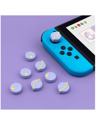 Thumb Grip Caps Compatible with Nintendo Switch / OLED / Switch Lite ,Soft Silicone Joystick Rocker Cover,4PCS (Purple Happy Planet Pattern) - pzsku/Z6A3CDD39CDBAA0116627Z/45/_/1706595863/7bd4507b-f0e1-4eb7-8f5a-f75c0ddfa7a5