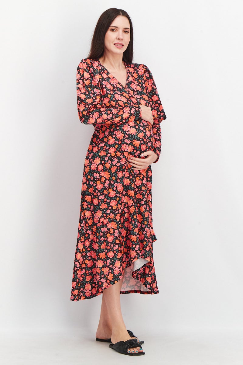 ASOS فستان حمل مزخرف بالأزهار، متعدد الألوان - Image 1
