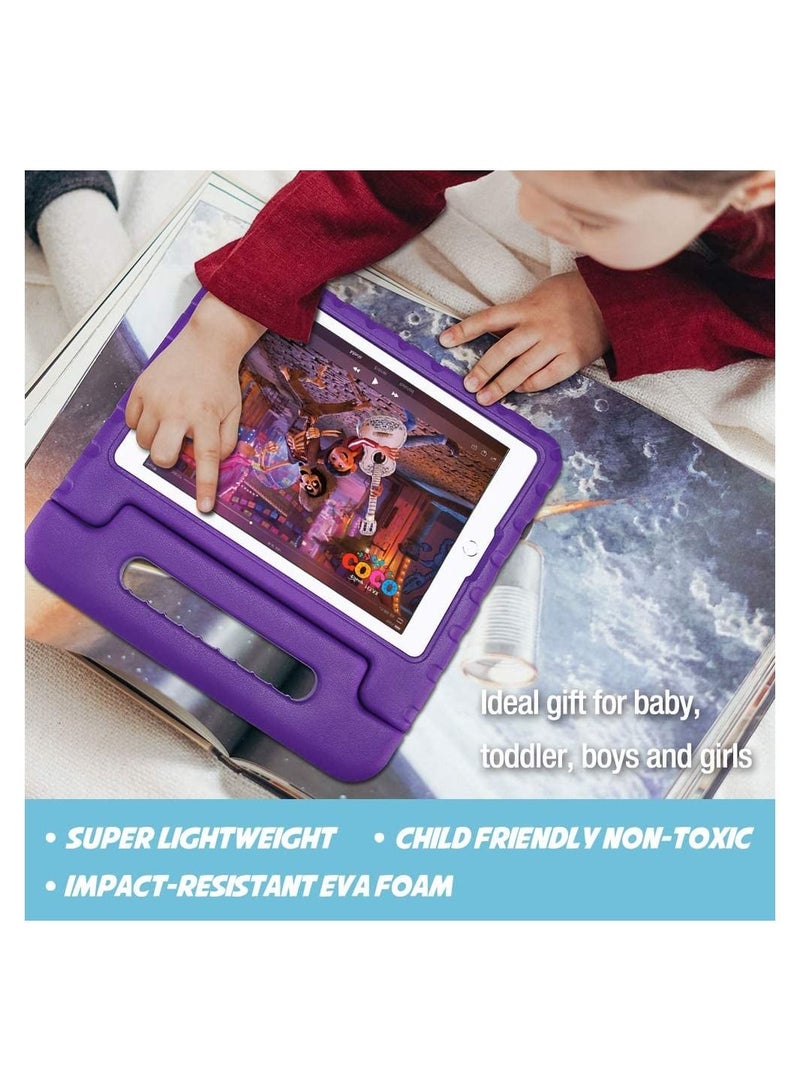 Procases ProCase Kids Case for iPad 10.2 inch 9th 2021/ 8th 2020/ 7th 2019/ iPad Air 10.5" 2019/ iPad Pro 10.5, Shockproof Convertible Handle Stand Cover Light Weight Kids Friendly Case for iPad 9/8/7 -Purple - Image 4