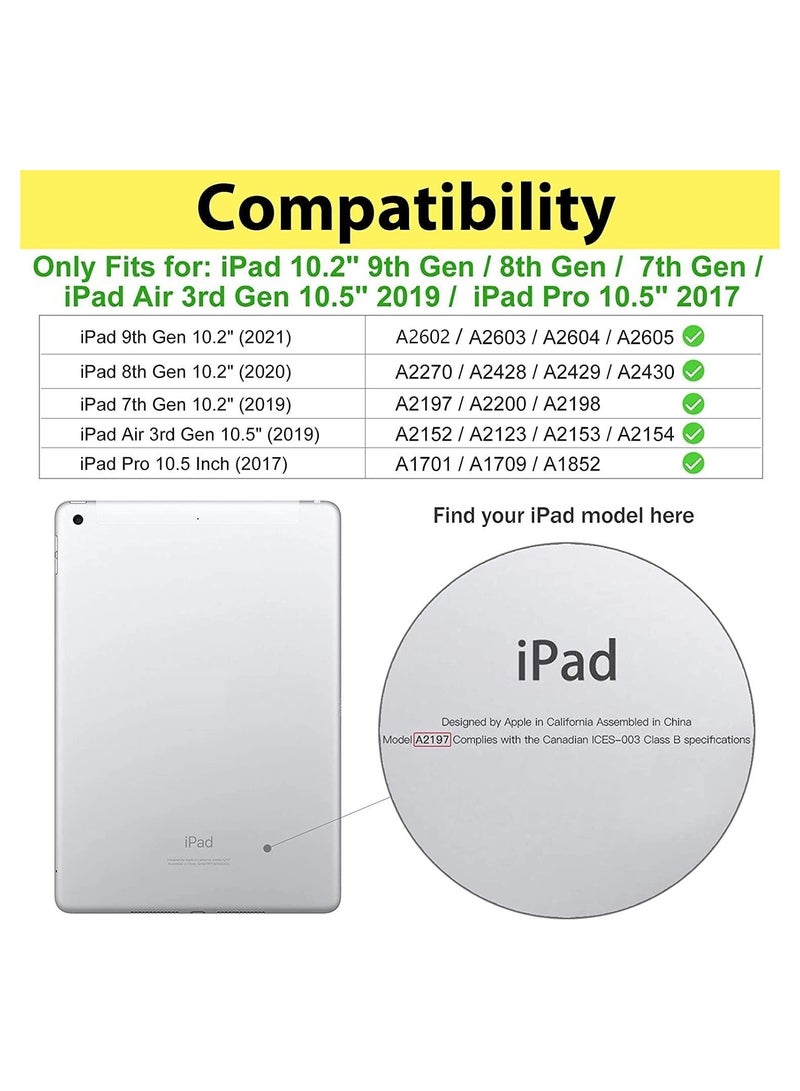 Procases ProCase Kids Case for iPad 10.2 inch 9th 2021/ 8th 2020/ 7th 2019/ iPad Air 10.5" 2019/ iPad Pro 10.5, Shockproof Convertible Handle Stand Cover Light Weight Kids Friendly Case for iPad 9/8/7 -Purple - Image 2