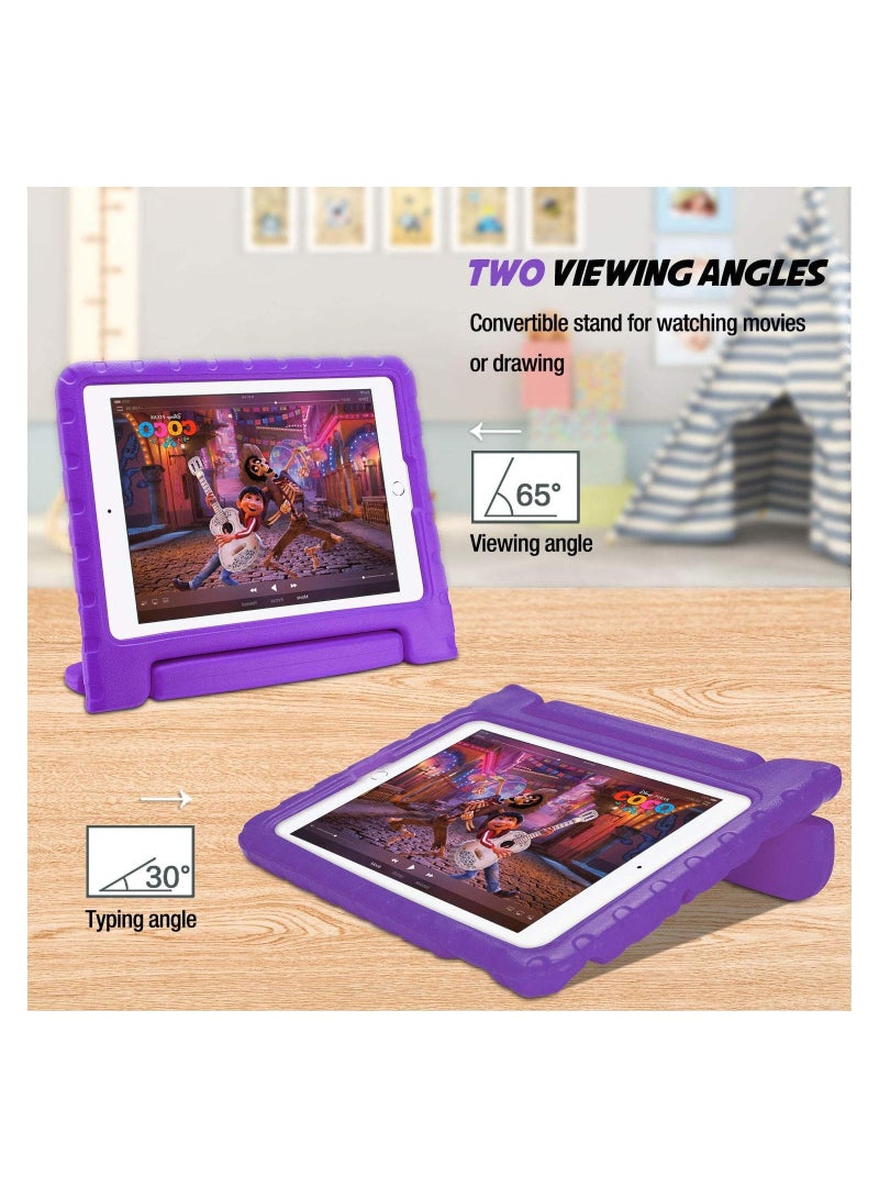 Procases ProCase Kids Case for iPad 10.2 inch 9th 2021/ 8th 2020/ 7th 2019/ iPad Air 10.5" 2019/ iPad Pro 10.5, Shockproof Convertible Handle Stand Cover Light Weight Kids Friendly Case for iPad 9/8/7 -Purple - Image 5