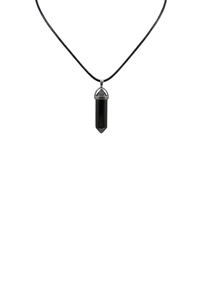 British Fossils Crystal Energy Hematite Pendant - Image 1