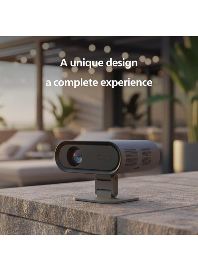 Philips, Neopix 160 Smart Home Cinema Projector, Full HD 1920 x 1080p, 250 Lumens, Google TV, LED Light Source, Rotating Support, Wi-Fi 6, Stereo Sound 2x5 Watts, Black. NPX160/INT black - Image 3