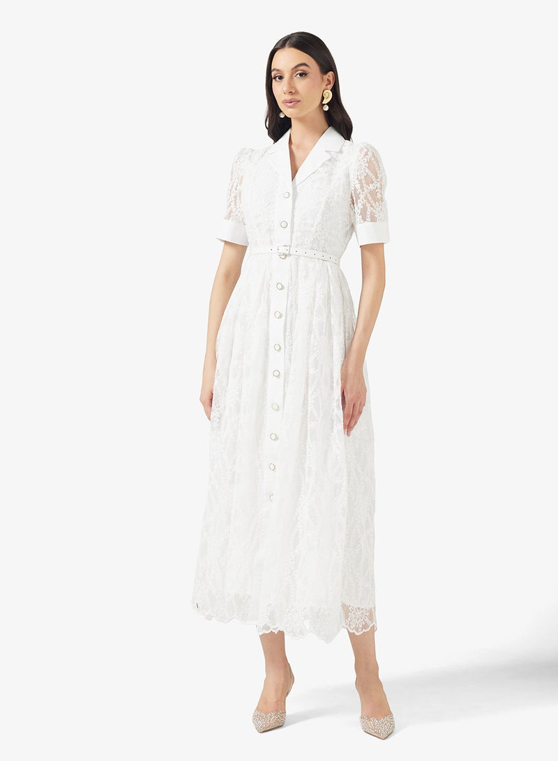 ايلا فستان قميص دانتيل - Image 4