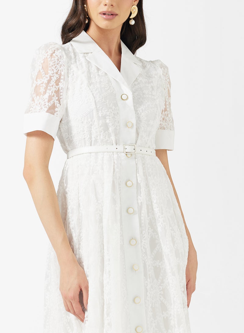 ايلا فستان قميص دانتيل - Image 3