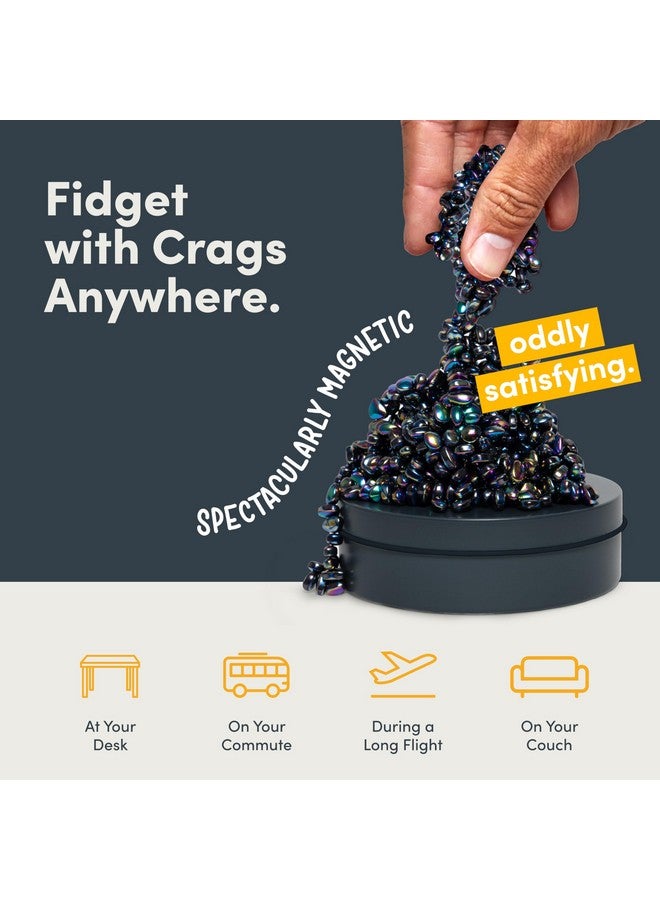 Speks Crags Ferrite Putty, Over 500 Ferrite Stones In A Metal Tin, Seriously Satisfying Fidget Toys For Adults And Desk Toys For Office, Oil, Medium - Image 5