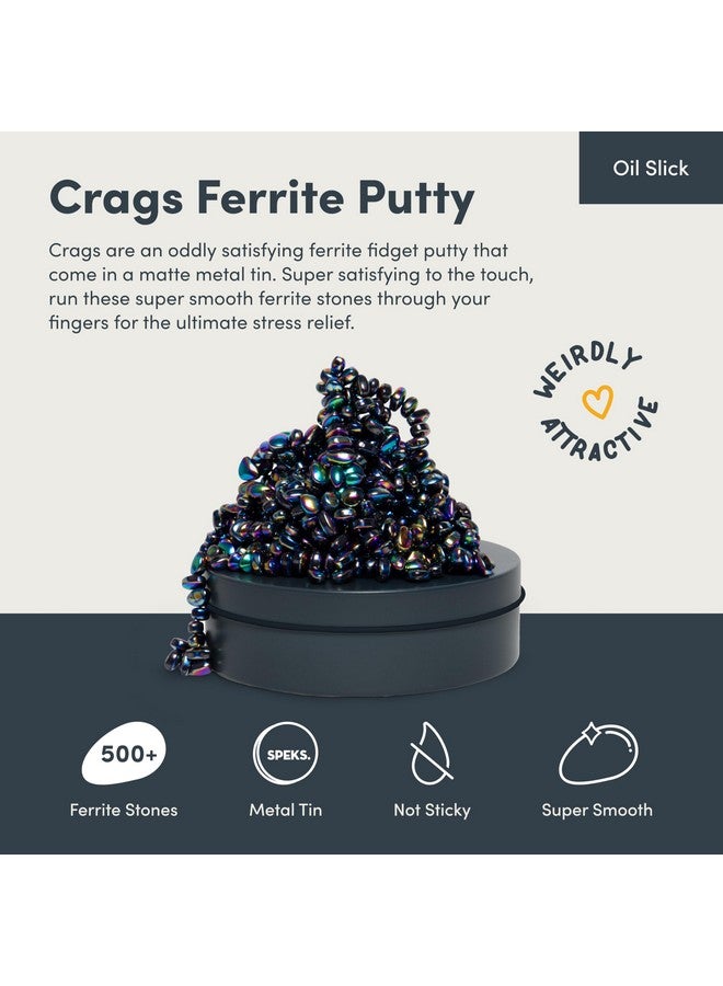 Speks Crags Ferrite Putty, Over 500 Ferrite Stones In A Metal Tin, Seriously Satisfying Fidget Toys For Adults And Desk Toys For Office, Oil, Medium - Image 2