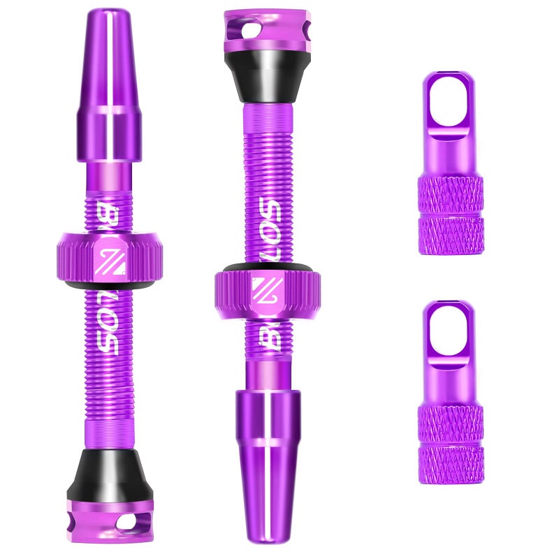 BUCKLOS Tubeless Presta Valve Stem 40/44/55/60/65/80/100 mm, Valve Stem Kit with Valve Core Removal Tool for Road Bike/Mountain Bike/MTB, Fit Most Bicycle Rims, Super Light Durable Aluminum Stem - Image 1