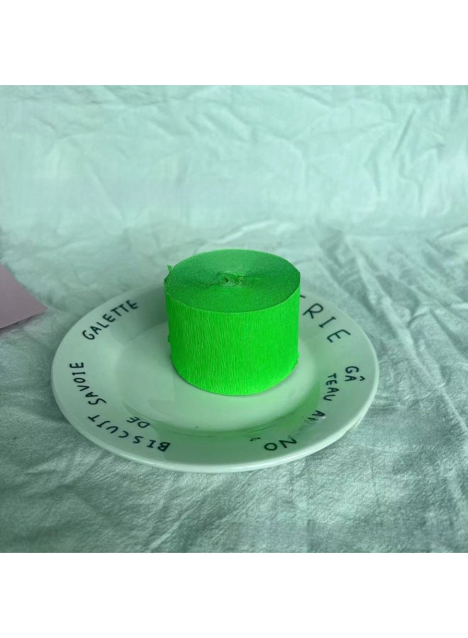 Lieyang Color Crepe Paper Roll 4.5*25 Holiday Party Wedding Party Supplies Long Pleated Paper Venue Layout - Image 1