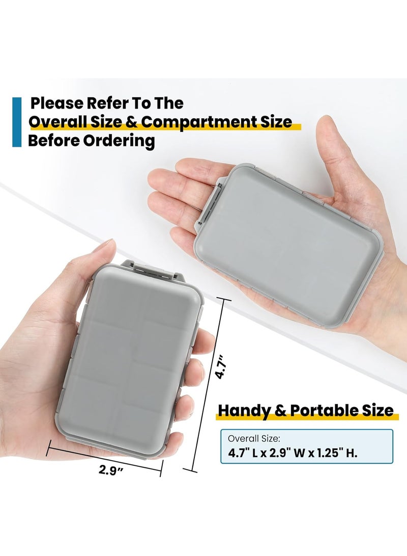 Earss Large Capacity Waterproof Pill Organizer – 7-Day Weekly Medication Storage Box with One-Touch Lid Lock, Moisture-Proof Pill Compartments & Capsule Holders – Portable Medicine Case for Home, Office & Travel - Image 2