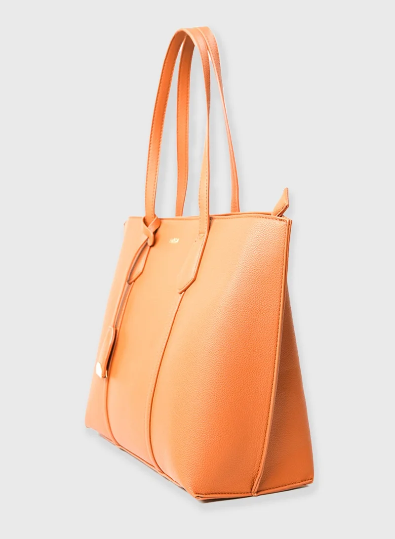 AMICA Marcia Big Tote Bag for Women in Leather- Brown Tan