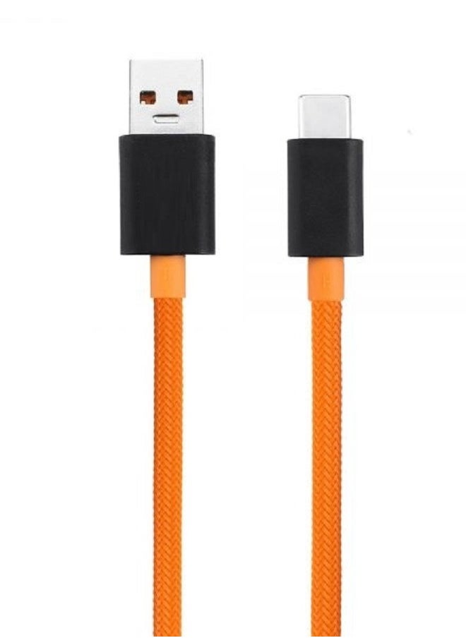 USB Type-C Cable Quick Charge 30W Nylon Braided Tangle-Free Charge and Sync Cable 100cm Orange/Black - pzsku/Z6A3D8D3350319CDB64CDZ/45/_/1714396677/685ed73d-f5dc-4f5c-9468-92faacd52c51