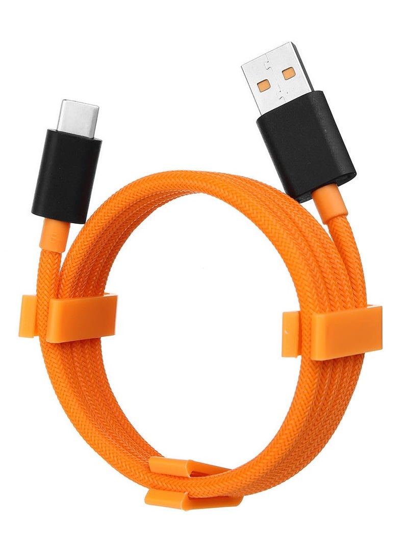 USB Type-C Cable Quick Charge 30W Nylon Braided Tangle-Free Charge and Sync Cable 100cm Orange/Black - pzsku/Z6A3D8D3350319CDB64CDZ/45/_/1714396678/69f2f3eb-e4bb-4207-aae5-2cdc35671c1c