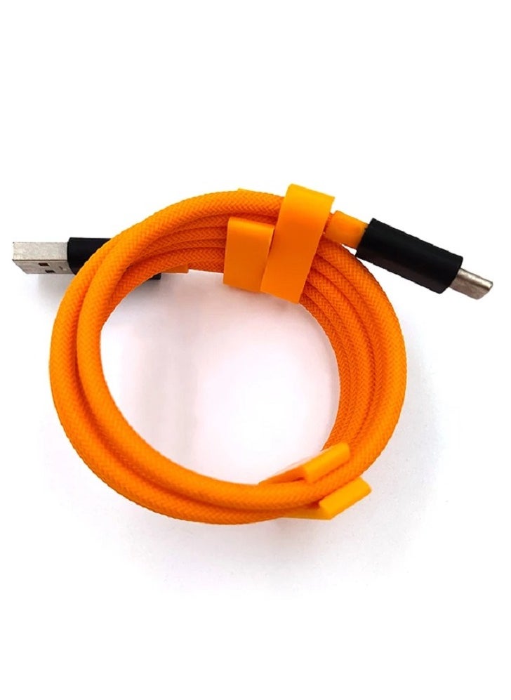 USB Type-C Cable Quick Charge 30W Nylon Braided Tangle-Free Charge and Sync Cable 100cm Orange/Black - pzsku/Z6A3D8D3350319CDB64CDZ/45/_/1714396680/e6dc317a-c795-4a57-8189-b3f1a8c0e40a