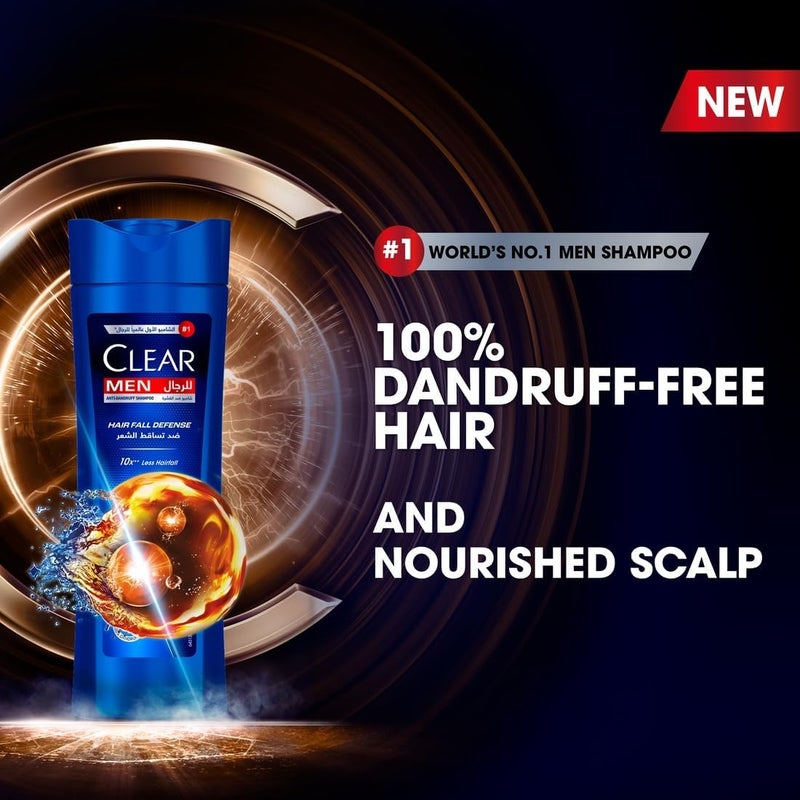 CLEAR Men Anti-Dandruff Shampoo - Hair Fall Defense, 600 ML - Image 3