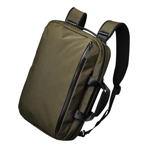ALPAKA Elements Tech Brief Pro 12L -3-in-1 Recycled Fabric Laptop Briefcase Backpack for 16" Laptop, Anti-Theft Secure with Luggage Pass-Through, Water-Resistant, Fits Tech & Business Essentials,Green - Image 1