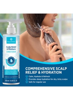 Roycederm Roycederm Scalp Relief & Moisture Conditioner: Hydrating & Nourishing Formula with Jojoba Oil, Aloe Vera & Camellia Oil, Soothes Dry, Itchy Scalp  - Image 2