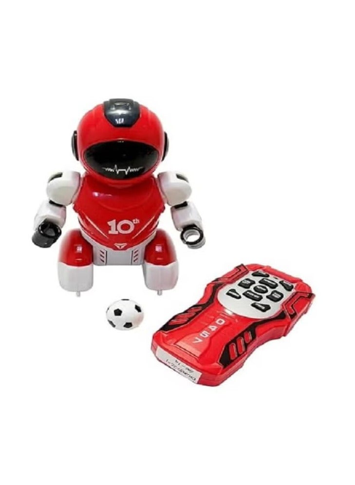Children's Football, Dancing and Walking Robot with Lights (Red) - Image 1