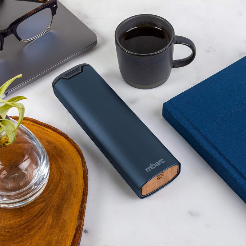 HigherHuman 7 Day Weekly Pill Organizer by mbarc - Premium Stylish Aluminum and Wood Large Capacity Pill Box for Supplements, Pills, Vitamins and Medicine. - Image 4