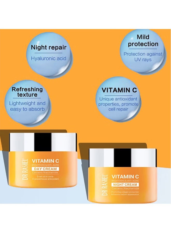 DR. RASHEL DR. RASHEL Set Of 5 Vitamin C Face Serum, Eye Serum, Day Cream, Night Cream And Face Cream  - Image 2
