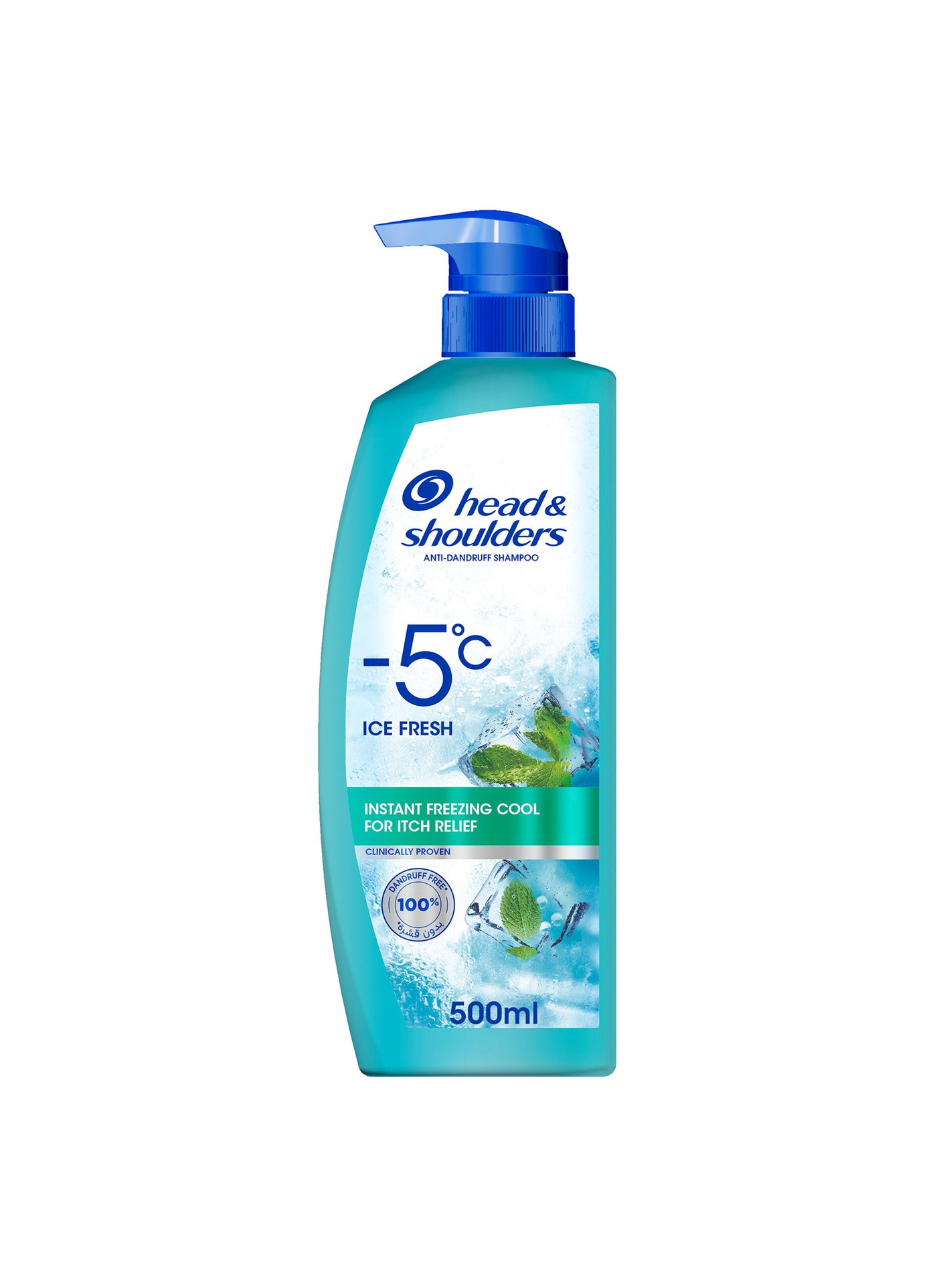 Head and Shoulders Ice Fresh Anti-Dandruff Shampoo with Menthol Cooling, 375ml