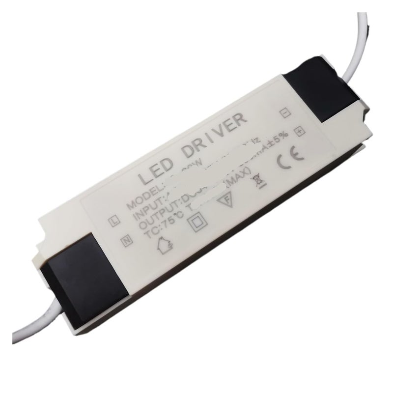 LED Flat Light Driver Power Supply Isolated Wide Voltage 24W 60W With 18 24W Oval Slot Male Connector - Image 1