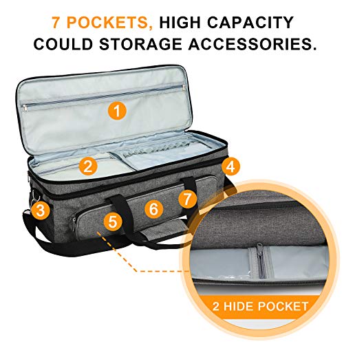 Luxiv Cricut Explore Air 1 2 3 Carrying Case, Luxiv Double-Layer Bag for Cricut Maker 1 2 3 - Image 5
