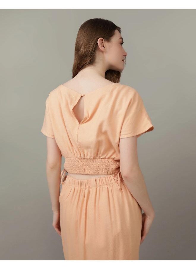 امريكان ايجل Flared Sleeve Ruched Top  - Image 2