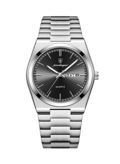 POEDAGAR Stainless Steel Back Waterproof Men Watch - 49303 