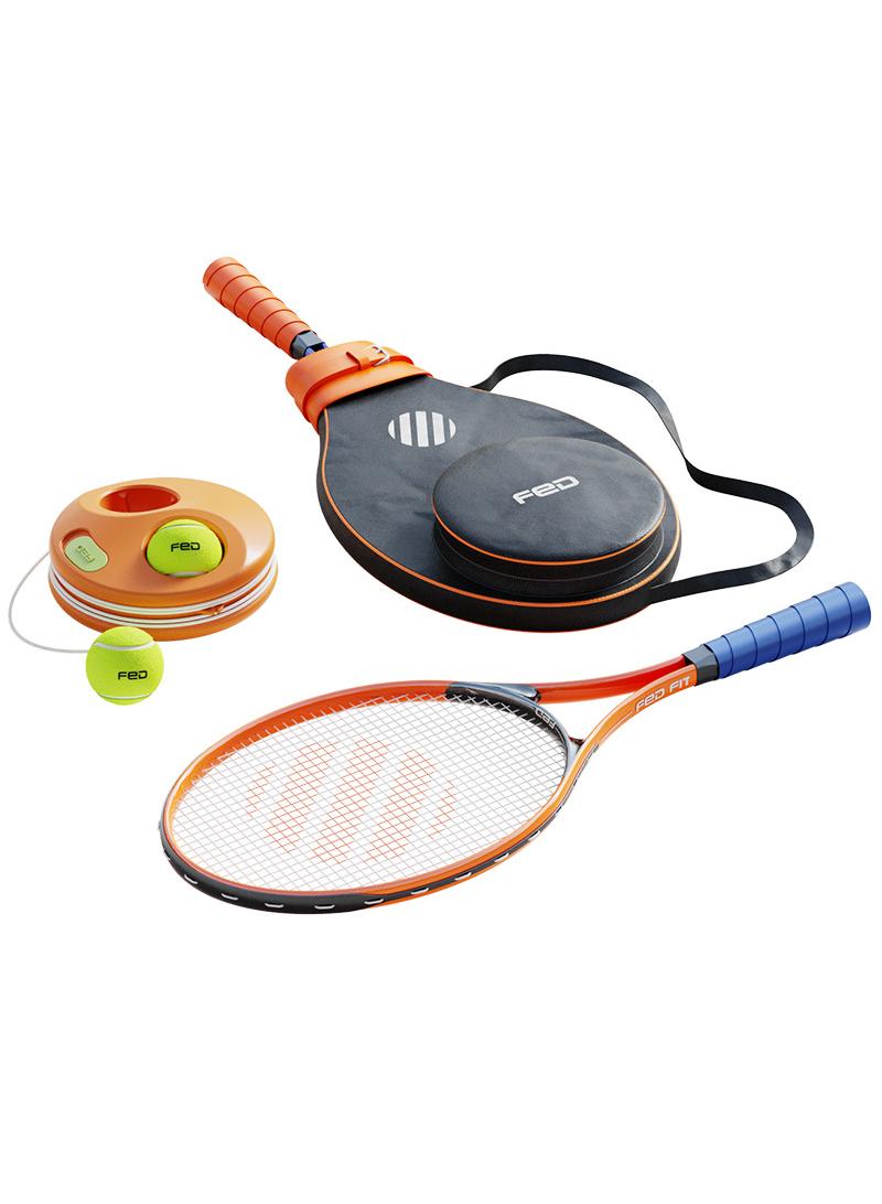 Y&D Tennis Trainer Rebound Ball Set For Adult  Professional Racket, Portable Practice Rebounder, Equipment with 1 Racket & Bag, Suitable for Level Players(Blue)  - Image 5