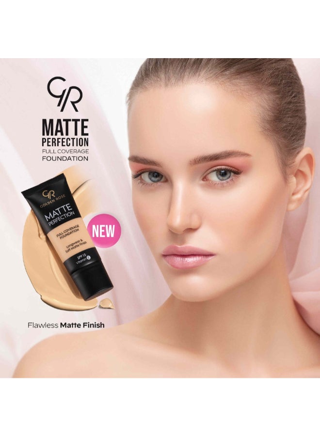 Golden Rose Gr Matte Perfection Full Coverage Foundation Warm 6 - Image 5