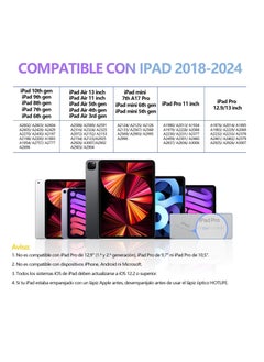 Generic Touch Stylus for iPad 10/9/8/7/6 Generation, iPad Air 5/4/3rd, iPad Mini 6/5Generation, iPad Pro 12.9/11Gener, with Tilt & Palm Rejection & Magnetic Adsorption Stylus Pen for Apple iPad 2018-2022  - Image 4